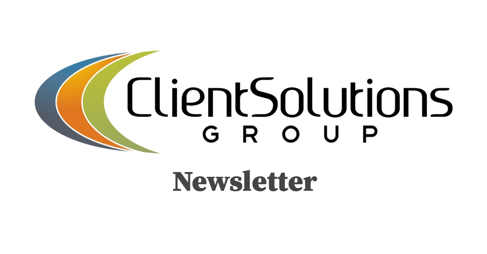 Client Solutions Group newsletter header